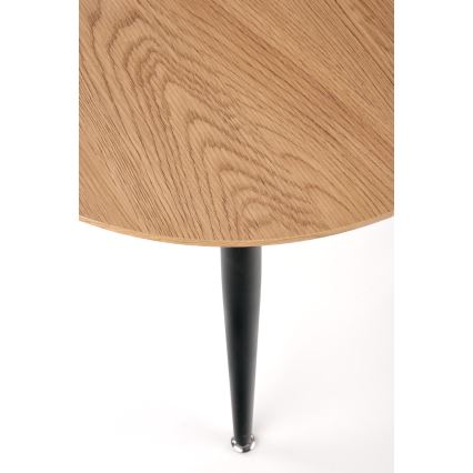 SADA 2x Konferenčný stolík ZENYA dub/čierna