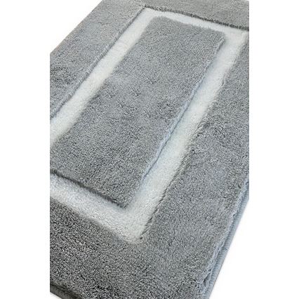 SADA 2x Kúpeľňová predložka 60/100 cm šedá