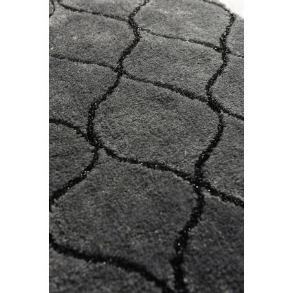 SADA 2x Kúpeľňová predložka INFINITY 60/100 cm antracit