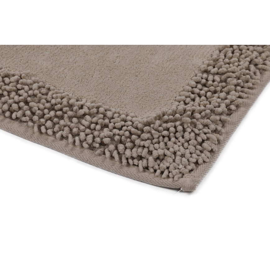 SADA 2x Kúpeľňová predložka PIANTE 60/100 cm hnedá
