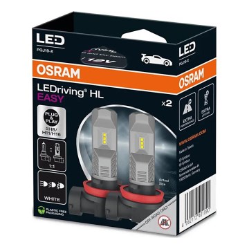 SADA 2x LED Autožiarovka H8/H11/H16 PGJ19-X/8,2W/12V 6000K - Osram