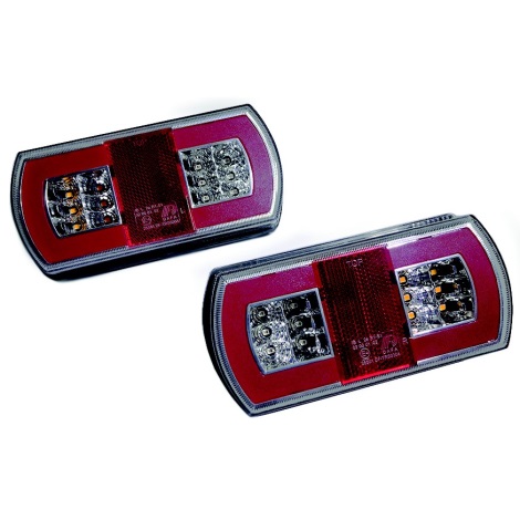 SADA 2x LED Multifunkčné zadné svietidlo MULTI LED/1,5W/12-24V IP67 červená