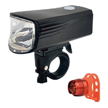 SADA 2x LED Nabíjacia cyklobaterka LED/5W/USB SADA 2x LED Nabíjacia cyklobaterka LED/5W/USB