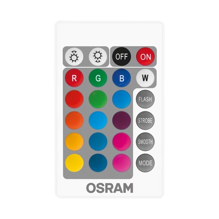 SADA 2x LED RGBW Stmievateľná žiarovka B38 E14/4,9W/230V 2700K + diaľkové ovládanie - Osram