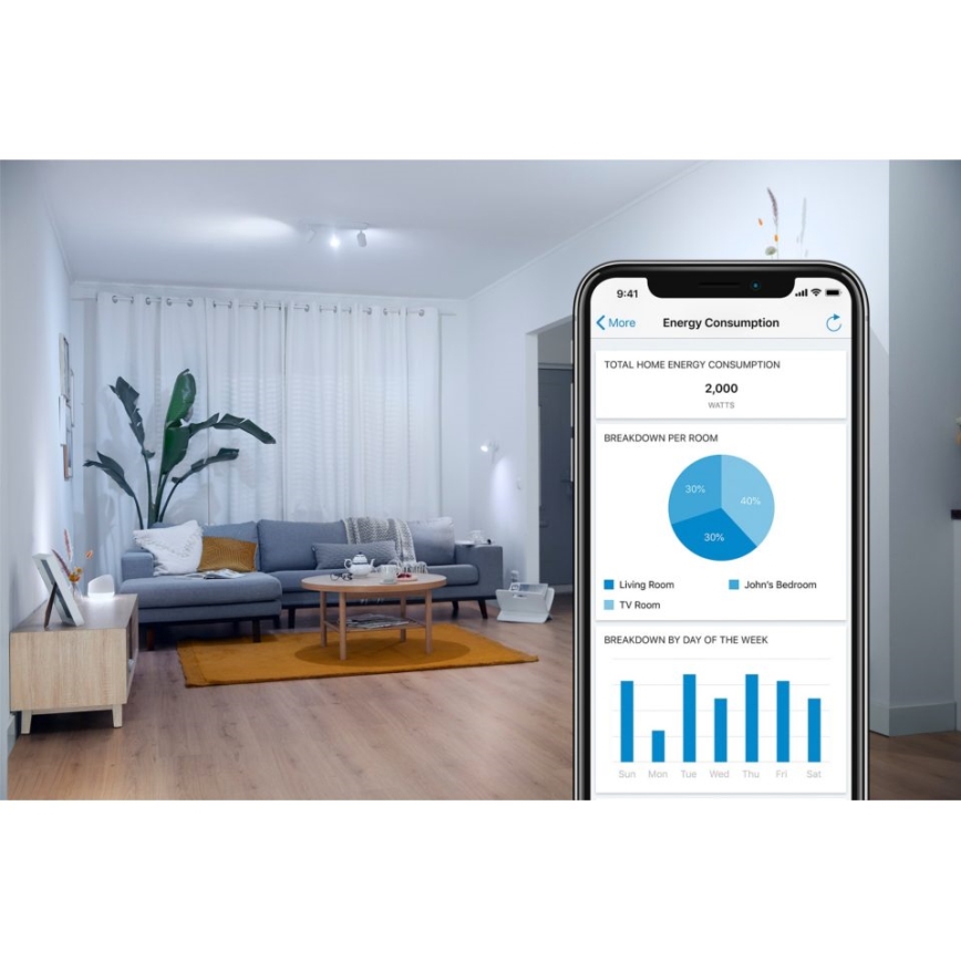 SADA 2x LED RGBW Stmievateľná žiarovka C37 E14/4,9W/230V 2200-6500K Wi-Fi - WiZ