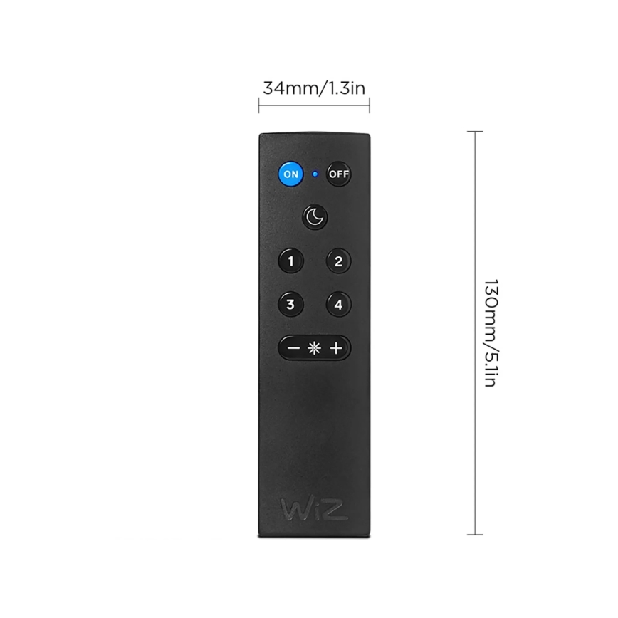 SADA 2x LED RGBW stmievateľná žiarovka A60 E27/9W/230V 2200-6500K Wi-Fi + diaľkové ovládanie - WiZ