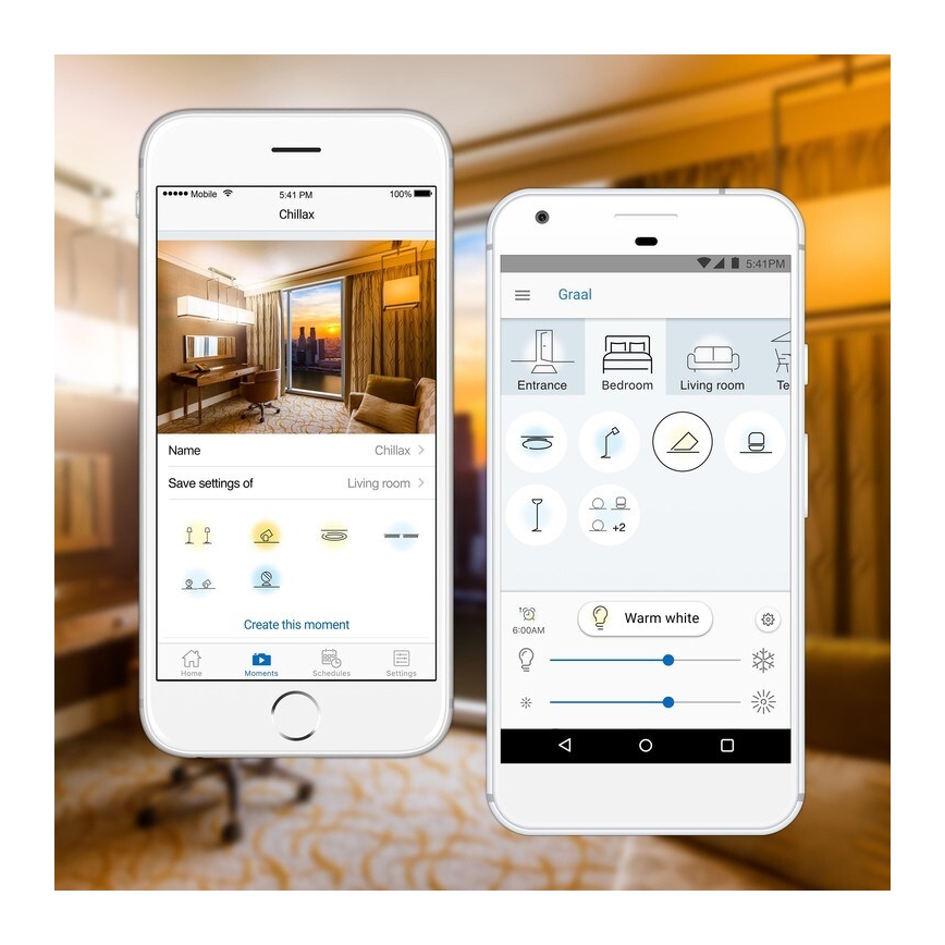 SADA 2x LED Stmievateľná žiarovka A60 E27/9W/230V 2700K Wi-Fi + diaľkové ovládanie - WiZ