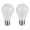 SADA 2x LED Stmievateľná žiarovka A60 E27/9W/230V 4000K