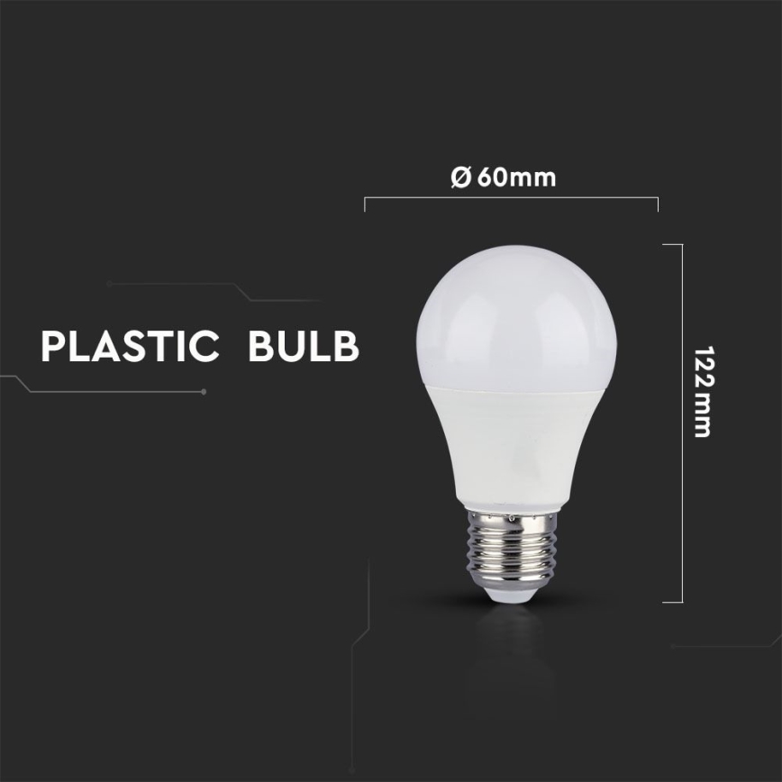 SADA 2x LED Stmievateľná žiarovka A60 E27/9W/230V 6400K