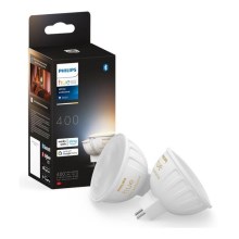 SADA 2x LED Stmievateľná žiarovka Philips Hue White Ambiance GU5,3/MR16/5,1W/12V 2200-6500K