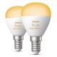 SADA 2x LED Stmievateľná žiarovka Philips Hue WHITE AMBIANCE P45 E14/5,1W/230V 2200-6500K