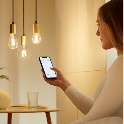 SADA 2x LED Stmievateľná žiarovka VINTAGE FILAMENT A60 E27/6,7W/230V 2700-6500K CRI 90 Wi-Fi - WiZ