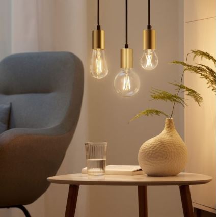 SADA 2x LED Stmievateľná žiarovka VINTAGE FILAMENT A60 E27/6,7W/230V 2700-6500K CRI 90 Wi-Fi - WiZ
