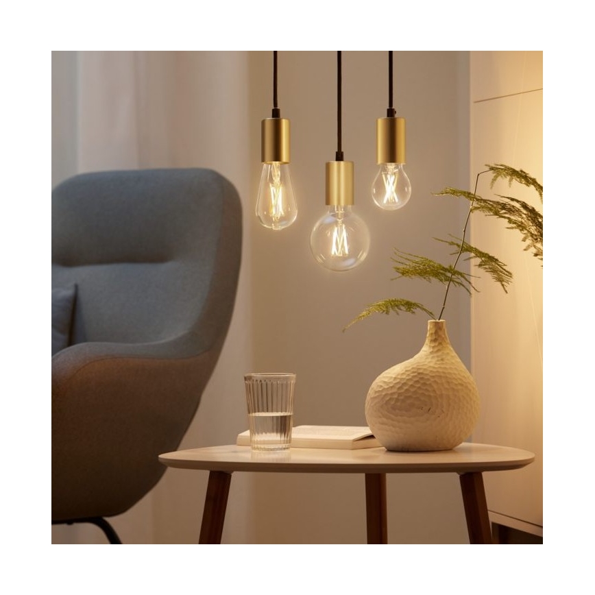 SADA 2x LED Stmievateľná žiarovka VINTAGE FILAMENT A60 E27/6,7W/230V 2700-6500K CRI 90 Wi-Fi - WiZ