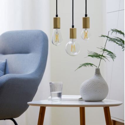 SADA 2x LED Stmievateľná žiarovka VINTAGE FILAMENT A60 E27/6,7W/230V 2700-6500K CRI 90 Wi-Fi - WiZ