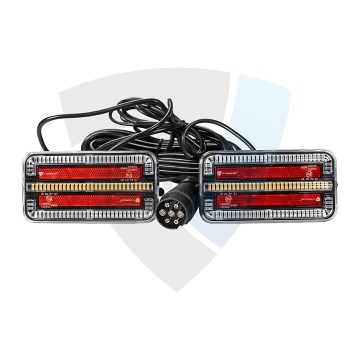 SADA 2x LED Svetlo na prívesný vozík s dynamickým blinkrom LED/12-24V IP65
