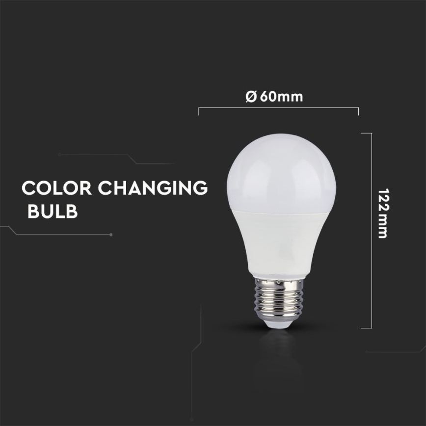 SADA 2x LED Žiarovka A60 E27/9W/230V 3000/4000/6400K