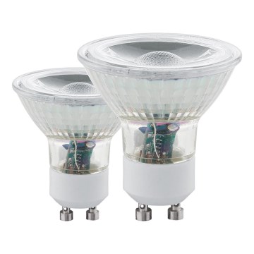 SADA 2x LED Žiarovka GU10/3,4W 3000K - Eglo 11475