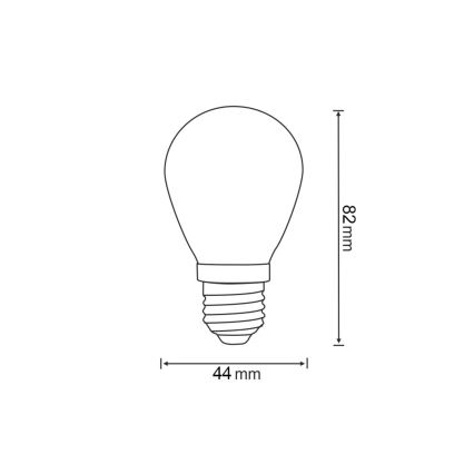 SADA 2x LED Žiarovka PARTY E27/0,3W/36V červená