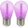 SADA 2x LED Žiarovka PARTY E27/0,3W/36V fialová