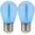 SADA 2x LED Žiarovka PARTY E27/0,3W/36V modrá