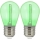 SADA 2x LED Žiarovka PARTY E27/0,3W/36V zelená