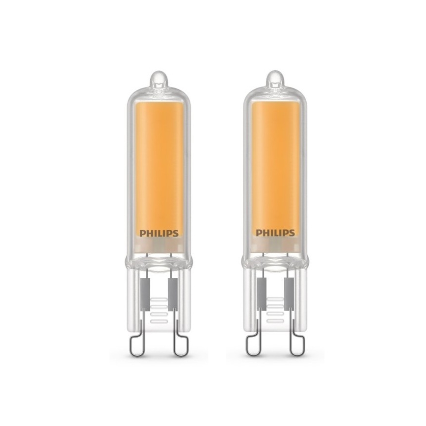 SADA 2x LED Žiarovka Philips G9/3,5W/230V 2700K