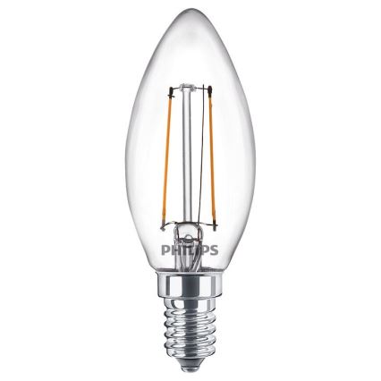 SADA 2x LED Žiarovka VINTAGE Philips E14/2W/230V 2700K