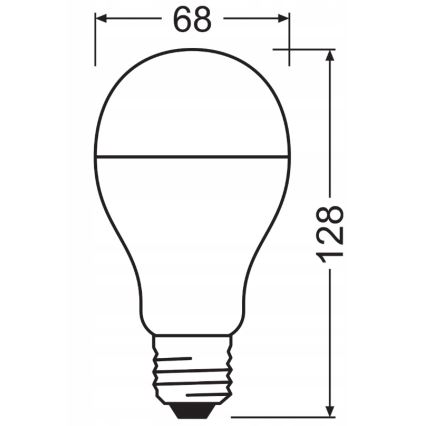 SADA 2x LED žiarovky VALUE CLASSIC E27/19W/230V 2700K - Osram