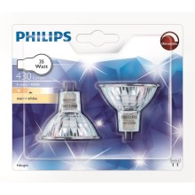 SADA 2x Priemyselná  žiarovka Philips GU5,3/35W/12V 3000K
