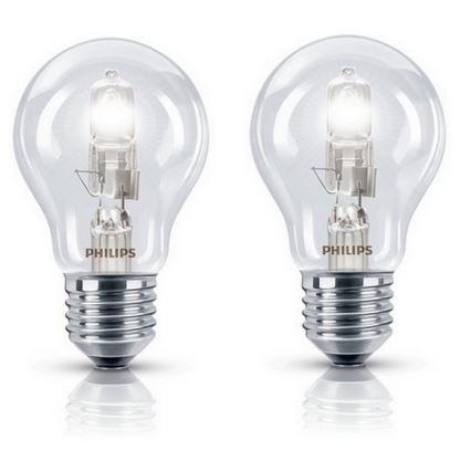 SADA 2x Stmievateľná halogénová žiarovka E27/42W/230V - Philips
