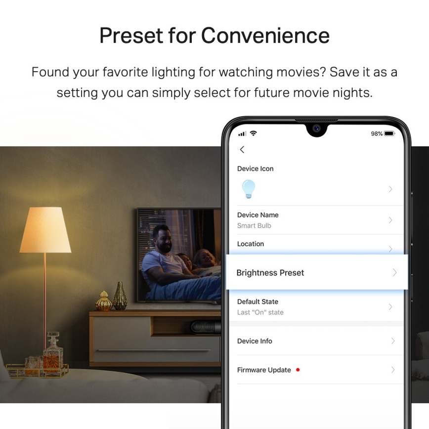 Sada 2x stmievateľná LED žiarovka A60 E27/8,7W/230V 2700K Wi-Fi - TP-Link