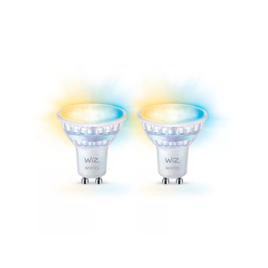 Súprava 2x LED stmievateľných žiaroviek s pohybovým senzorom PAR16 GU10/4,7W/230V 2700-6500K CRI 90 Wi-Fi - WiZ