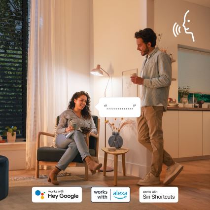 Sada 2× stmievateľných LED RGB žiaroviek Philips SMART C37 E14/4,9W/230V 2200-6500K CRI 90