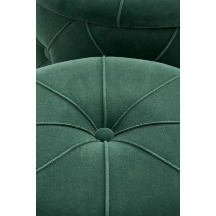 SADA 2x Taburet POLLY pr. 40/44 cm zelená/zlatá