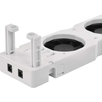 SADA 2x Ventilátor pod kúrenie 5/230V biela
