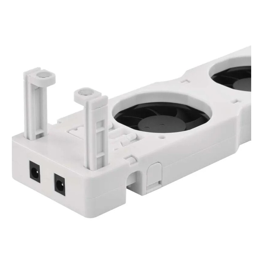 SADA 2x Ventilátor pod kúrenie 5/230V biela