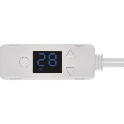 SADA 2x Ventilátor pod kúrenie 5/230V biela