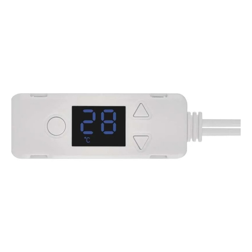 SADA 2x Ventilátor pod kúrenie 5/230V biela