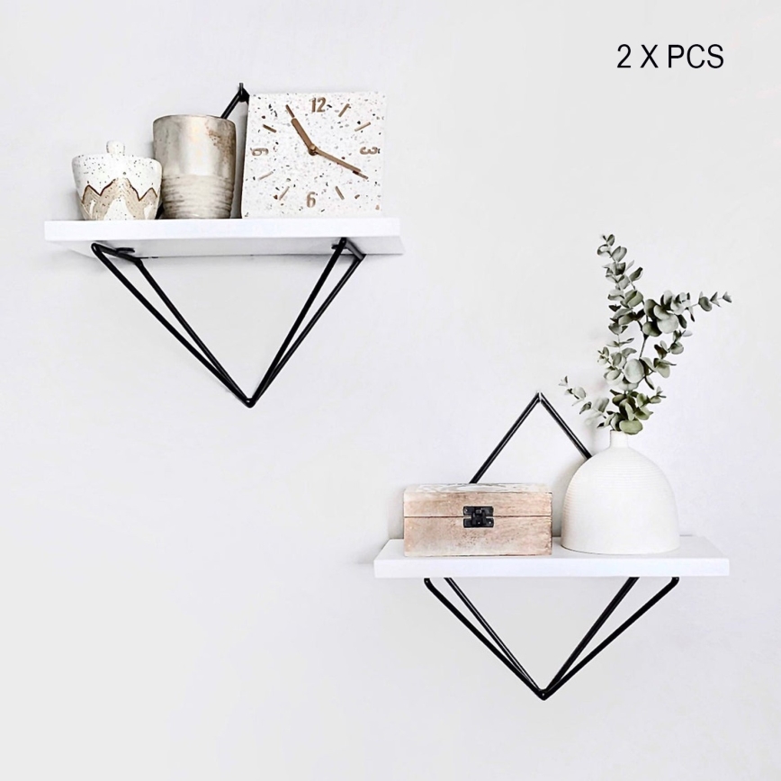 Sada 2× police DIA, biela/čierna