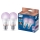 SADA 2× stmievateľných LED RGB žiaroviek Philips SMART A60 E27, 12,5 W / 230 V, 2200–6500 K