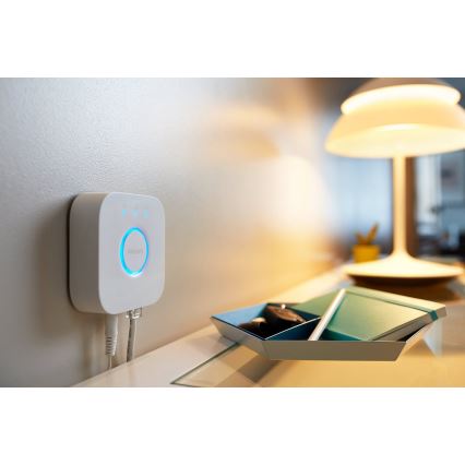 SADA 2x stmievateľné LED žiarovky Philips Hue WHITE AMBIANCE GU10/4,2W/230V 2200-6500K + Hue bridge