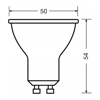 SADA 3 ks LED reflektorových žiaroviek PAR16 GU10, 6,9 W, 230 V, 2700 K, 60° - Osram