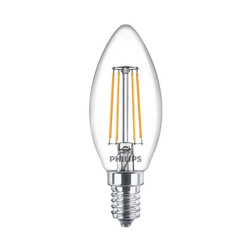Sada 3 ks LED žiaroviek Vintage Philips B35 E14/4,3W/230V 2700K