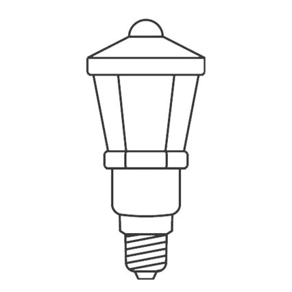 SADA 3 x Náhradná žiarovka LANTERN E10/20V/0,1A farebná Vyrobené v Európe