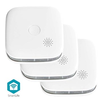 SADA 3x Detektor dymu SmartLife 3V/1xCR123A Wi-Fi Tuya