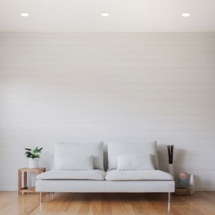 SADA 3x LED kúpeľňových zapustených svietidiel LED/6W/230V 3000K IP44 biela