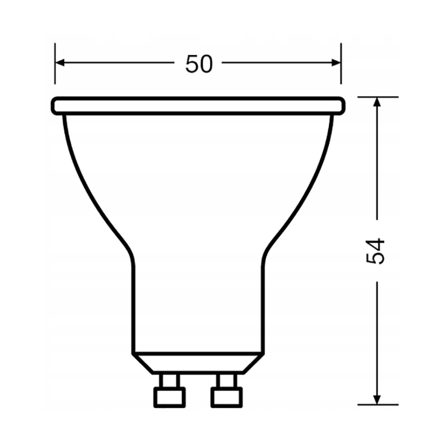 SADA 3x LED reflektorových žiaroviek PAR16 GU10/6,9W/230V 4000K 60° - Osram
