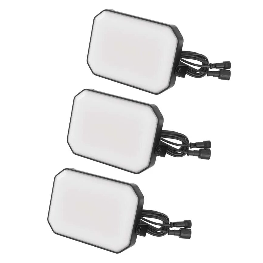 SADA 3x LED RGBIC Stmievateľný vonkajší reflektor GoSmart LED/14W/230V 3000-6500K IP65 Wi-Fi Tuya