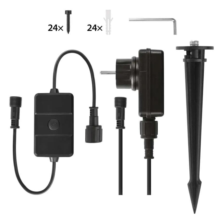 SADA 3x LED RGBIC Stmievateľný vonkajší reflektor GoSmart LED/14W/230V 3000-6500K IP65 Wi-Fi Tuya